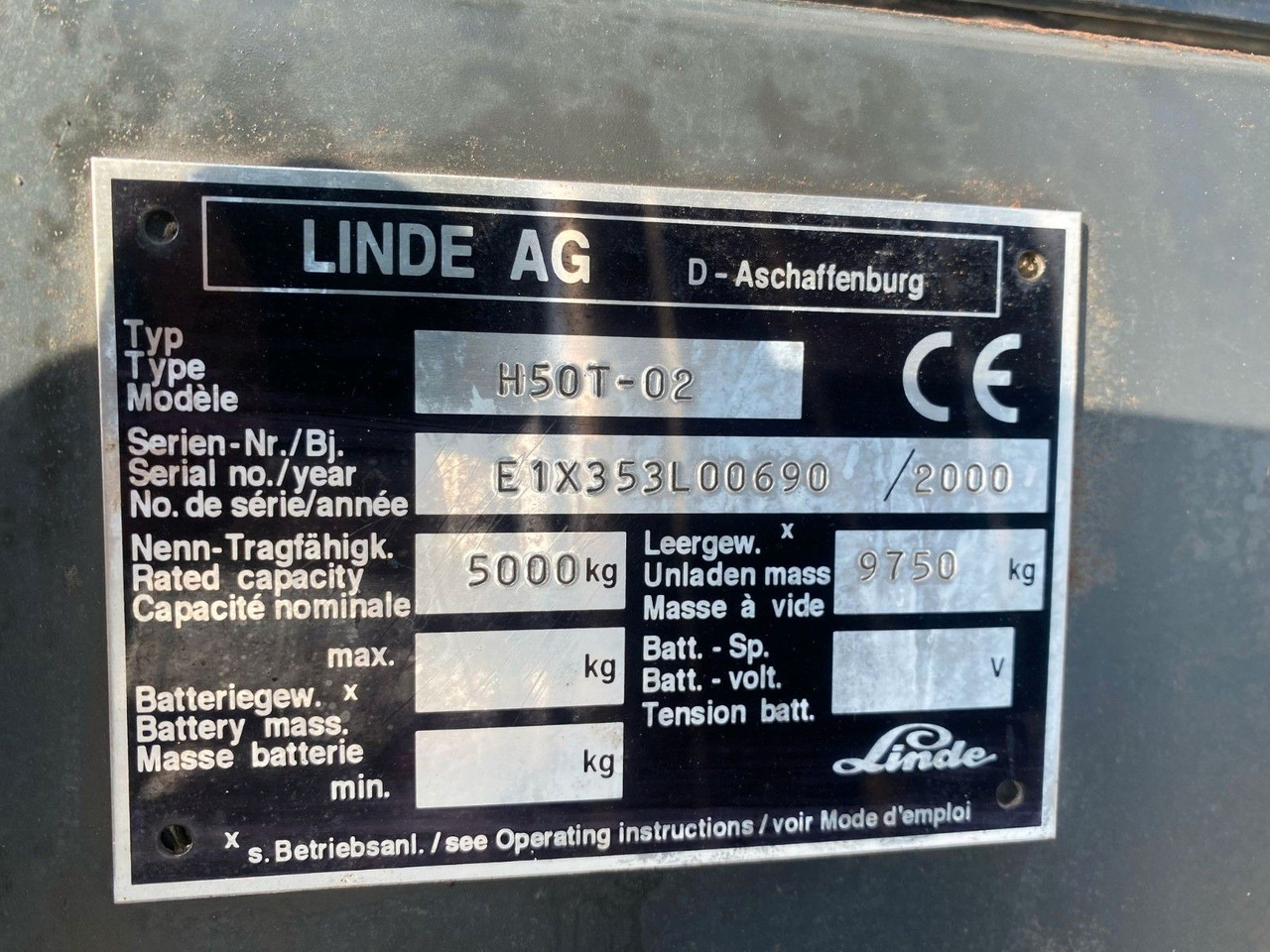 Linde H50T-02 GAS 2790 STD. 5000 KG HUB - Chariot élévateur: photos 2 Linde H50T-02 GAS 2790 STD. 5000 KG HUB - Chariot élévateur: photos 2