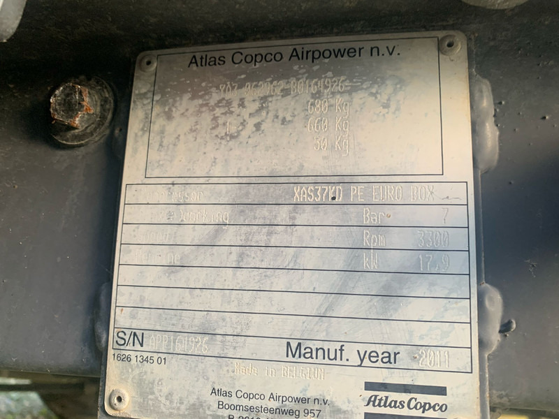 Atlas-Copco XAS 37 kd NVT - Compresseur d'air: photos 5 Atlas-Copco XAS 37 kd NVT - Compresseur d'air: photos 5