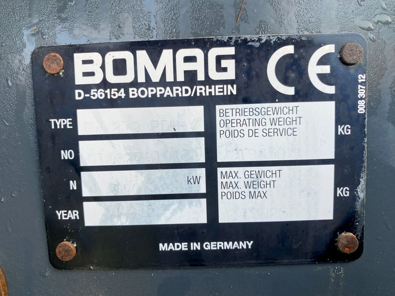 Bomag BW 219 PHD NVT - Compacteur: photos 3 Bomag BW 219 PHD NVT - Compacteur: photos 3