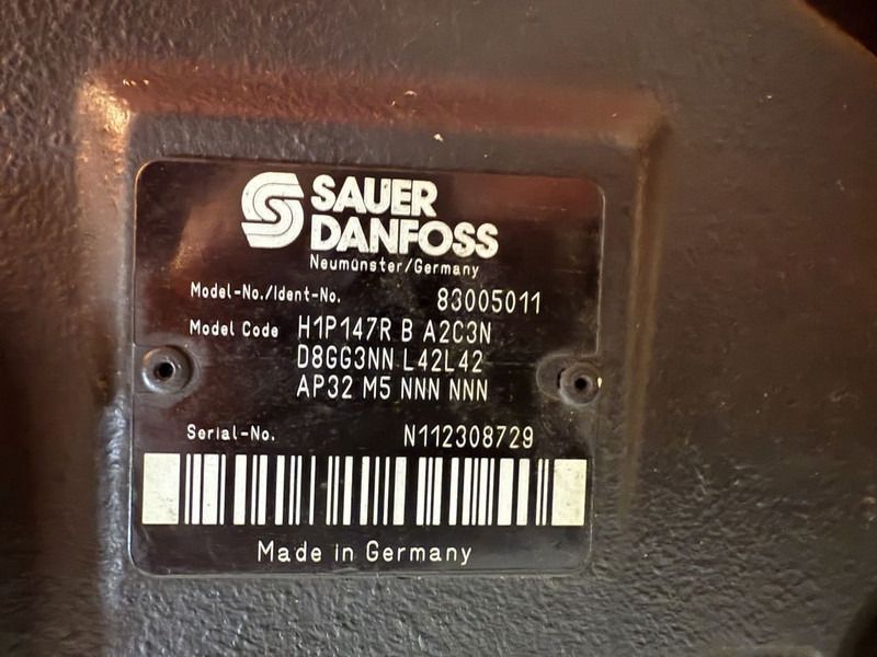 Sauer Danfoss H1P147R Piston Pump 83005011 - Pièces de rechange pour Engins de chantier: photos 2 Sauer Danfoss H1P147R Piston Pump 83005011 - Pièces de rechange pour Engins de chantier: photos 2