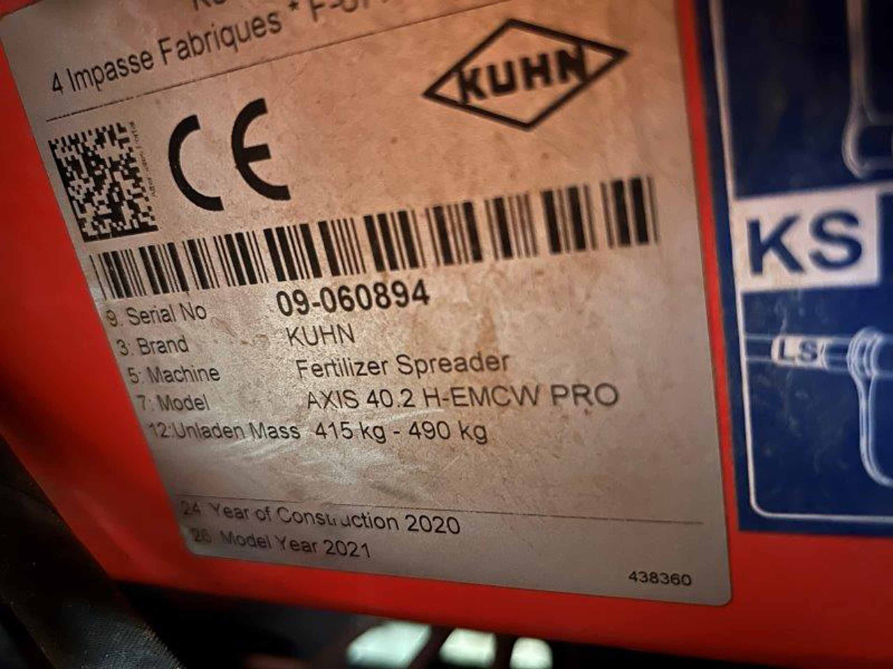 Kuhn Axis 40.2 H-EMC-W - Distributeur d'engrais: photos 2 Kuhn Axis 40.2 H-EMC-W - Distributeur d'engrais: photos 2