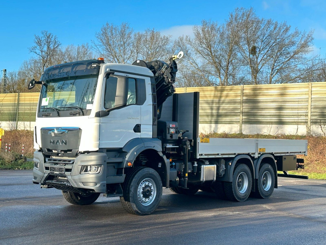 MAN TGS 33.440 6x6 Kran HIAB 228-6 - Camion plateau, Camion grue: photos 3 MAN TGS 33.440 6x6 Kran HIAB 228-6 - Camion plateau, Camion grue: photos 3