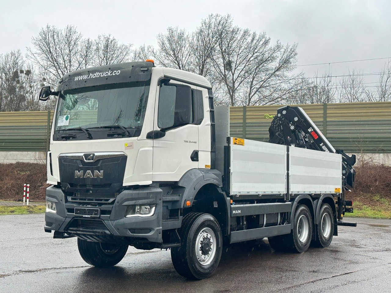 MAN TGS 33.440 6x6 Kran HIAB X-HiPro 302 E 6 - Camion plateau, Camion grue: photos 2 MAN TGS 33.440 6x6 Kran HIAB X-HiPro 302 E 6 - Camion plateau, Camion grue: photos 2