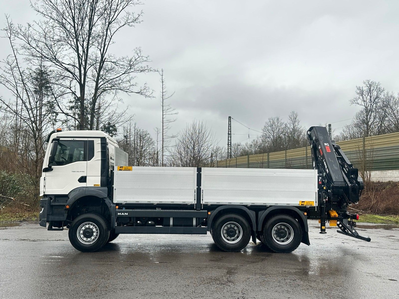 MAN TGS 33.440 6x6 Kran HIAB X-HiPro 302 E 6 - Camion plateau, Camion grue: photos 4 MAN TGS 33.440 6x6 Kran HIAB X-HiPro 302 E 6 - Camion plateau, Camion grue: photos 4