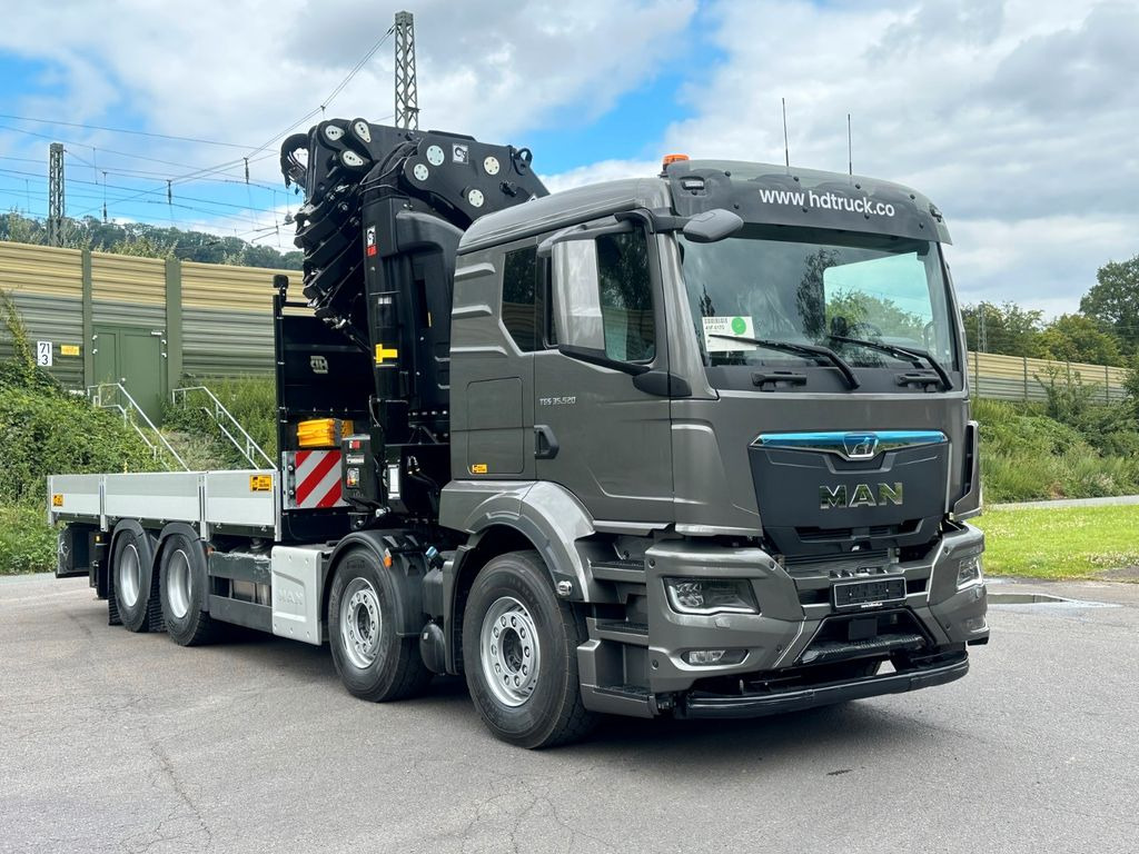 Camion grue, Camion plateau neuf MAN TGS 35.520 8x4 BL HIAB X-HIPRO 658 EP-6: photos 9