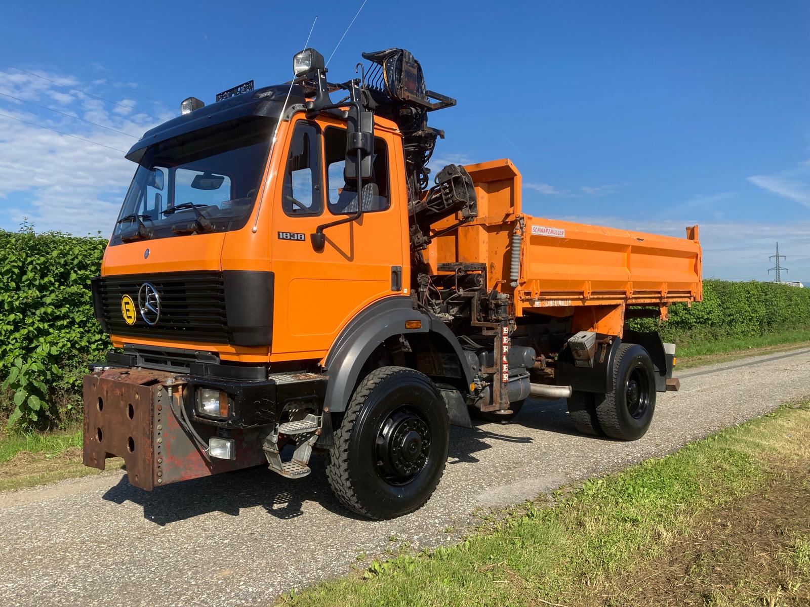 MERCEDES-BENZ SK1838AK - Camion benne, Camion grue: photos 4 MERCEDES-BENZ SK1838AK - Camion benne, Camion grue: photos 4