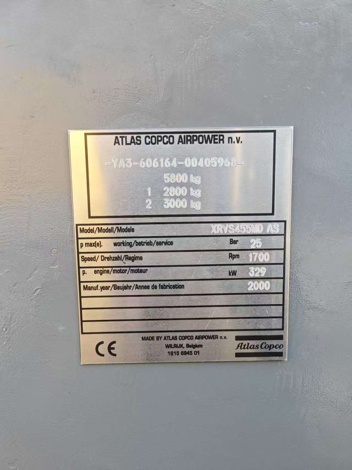Atlas copco XRVS455MD AS - Outil/ Équipement: photos 5 Atlas copco XRVS455MD AS - Outil/ Équipement: photos 5
