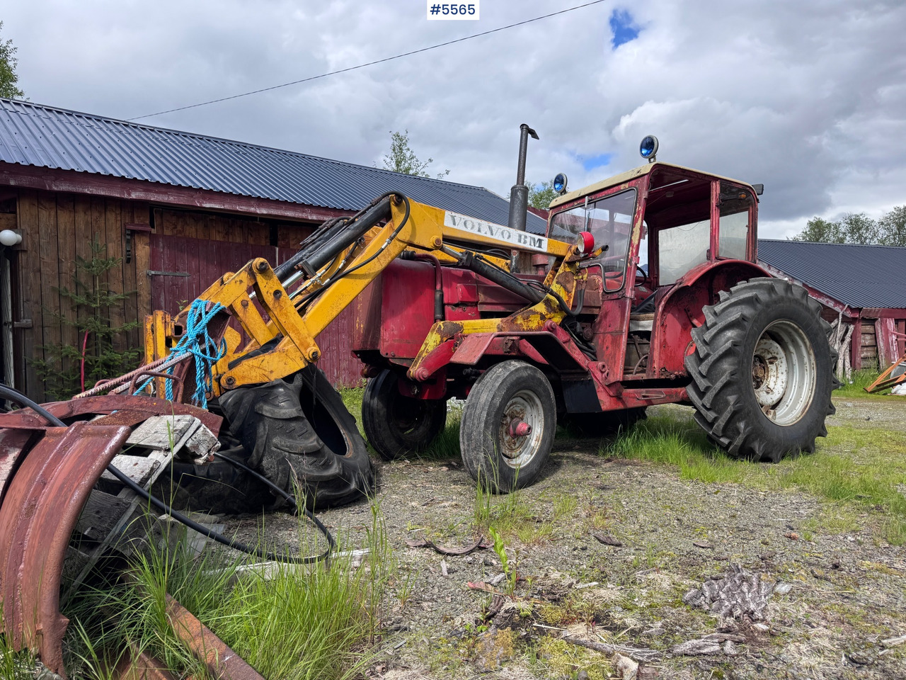 1969 Volvo BM 600 w/ Hymas front loader - Tracteur agricole: photos 1 1969 Volvo BM 600 w/ Hymas front loader - Tracteur agricole: photos 1