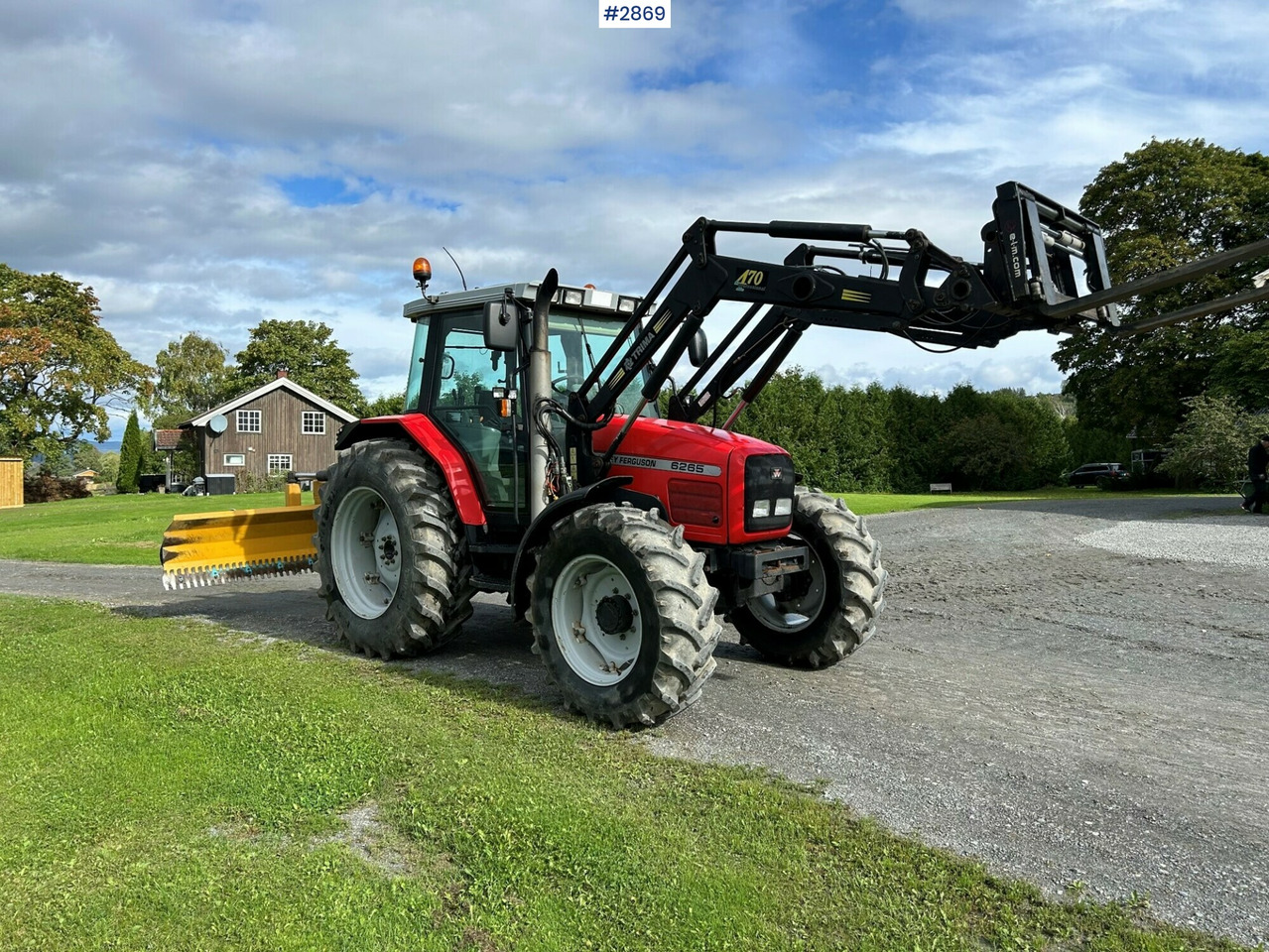 1999 Massey Ferguson 6265 w/ trima 420 front loader - Tracteur agricole: photos 1 1999 Massey Ferguson 6265 w/ trima 420 front loader - Tracteur agricole: photos 1