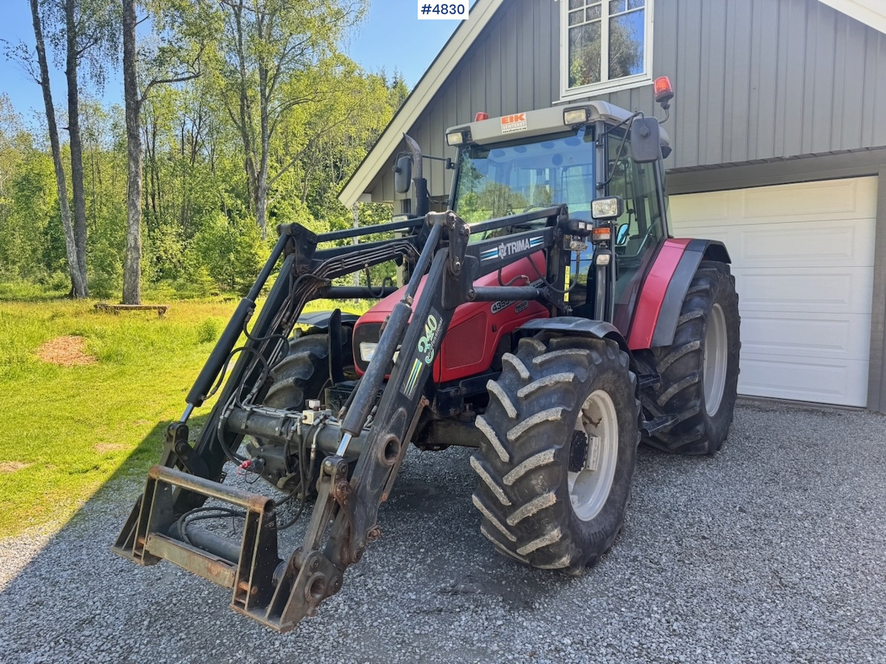 2001 Massey Ferguson 4355 4x4 with Front Loader - Tracteur agricole: photos 1 2001 Massey Ferguson 4355 4x4 with Front Loader - Tracteur agricole: photos 1