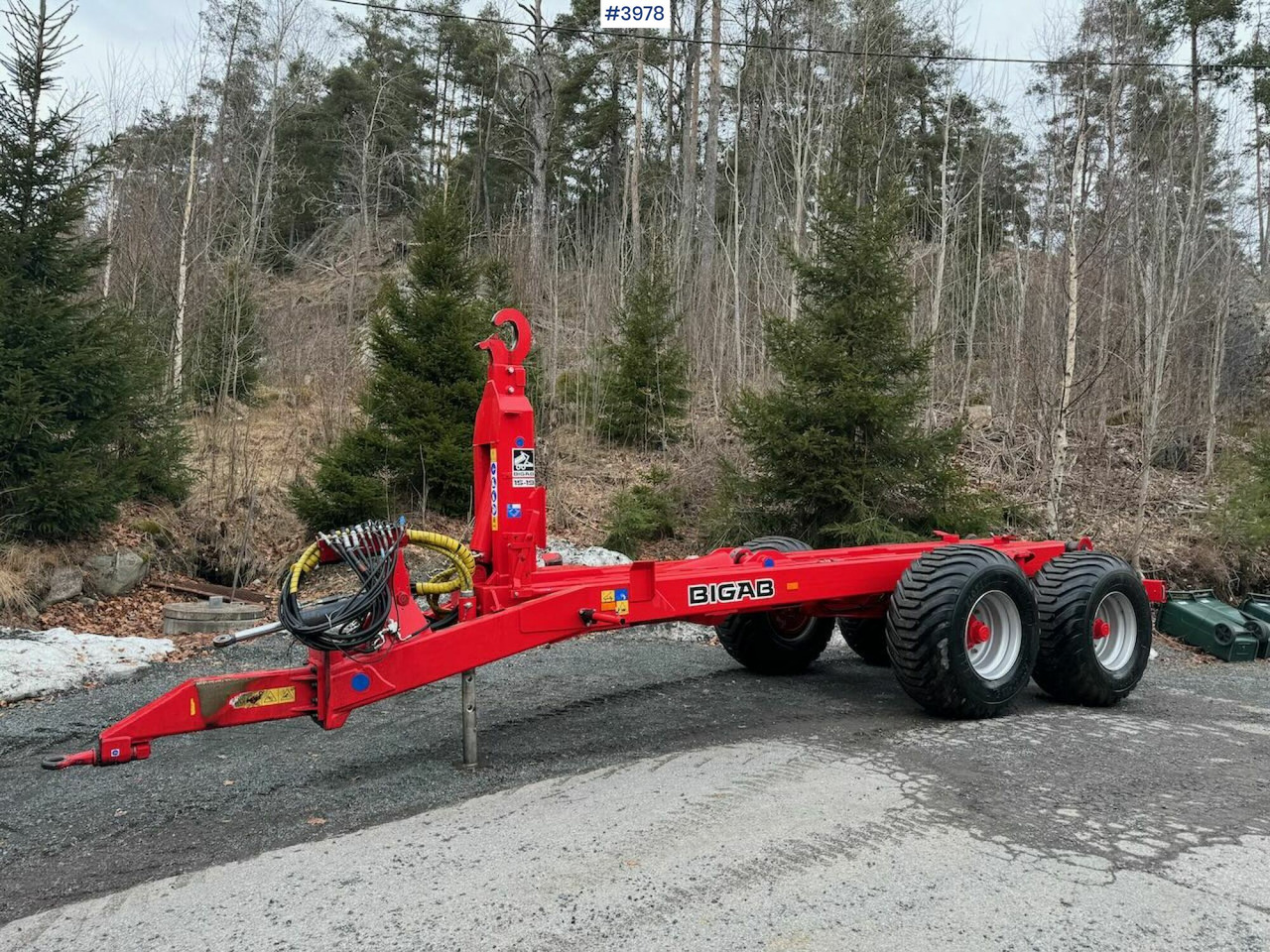2022 Bigab 15-19 hook trailer - Remorque porte-engin surbaissée: photos 1 2022 Bigab 15-19 hook trailer - Remorque porte-engin surbaissée: photos 1