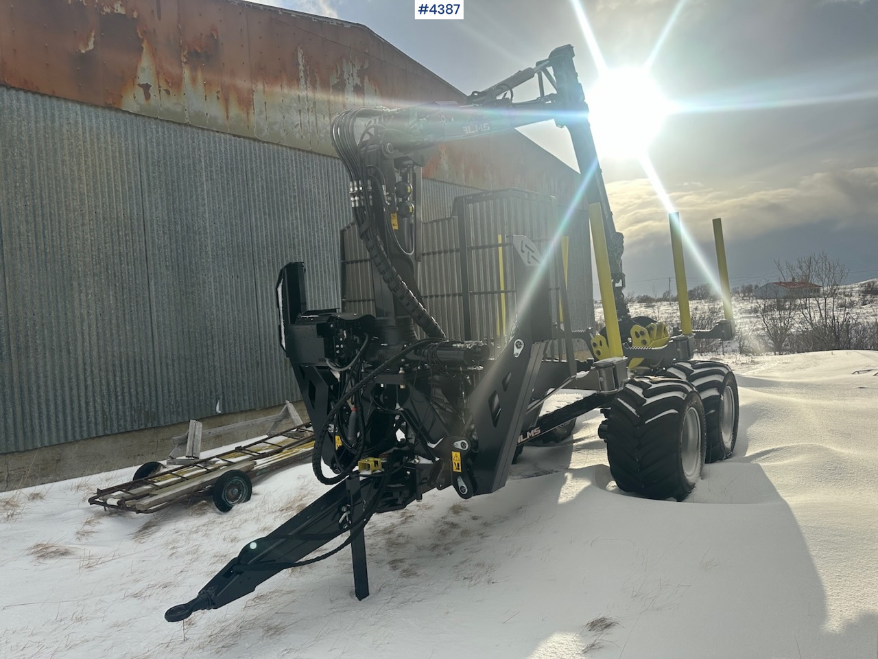 2023 Palms u12 timber trailer w/ Palms 5,85 krane. Never used. - Remorque grumier: photos 4 2023 Palms u12 timber trailer w/ Palms 5,85 krane. Never used. - Remorque grumier: photos 4