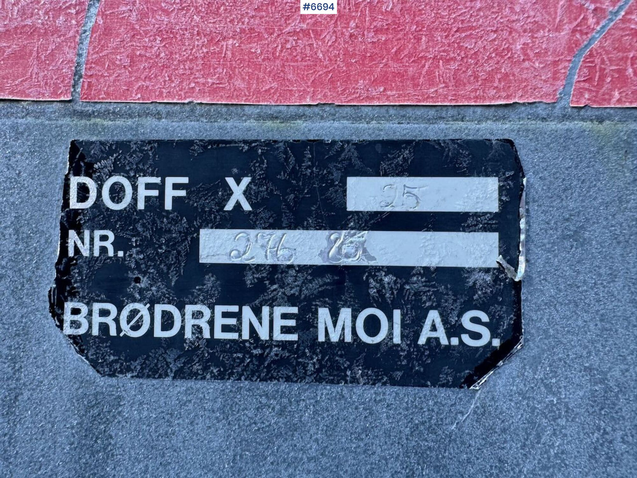 Epandeur à fumier Doff X25 Manure spreader: photos 20 Epandeur à fumier Doff X25 Manure spreader: photos 20