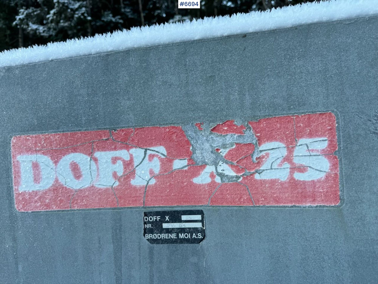 Epandeur à fumier Doff X25 Manure spreader: photos 9 Epandeur à fumier Doff X25 Manure spreader: photos 9