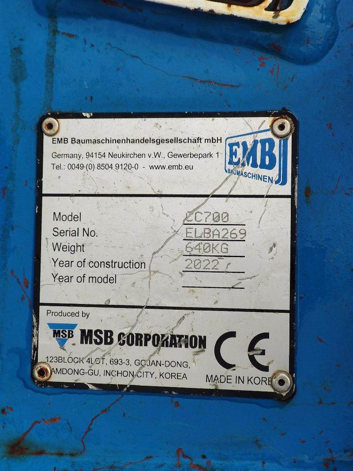 EMB CC700  - Cisaille de démolition: photos 4 EMB CC700  - Cisaille de démolition: photos 4