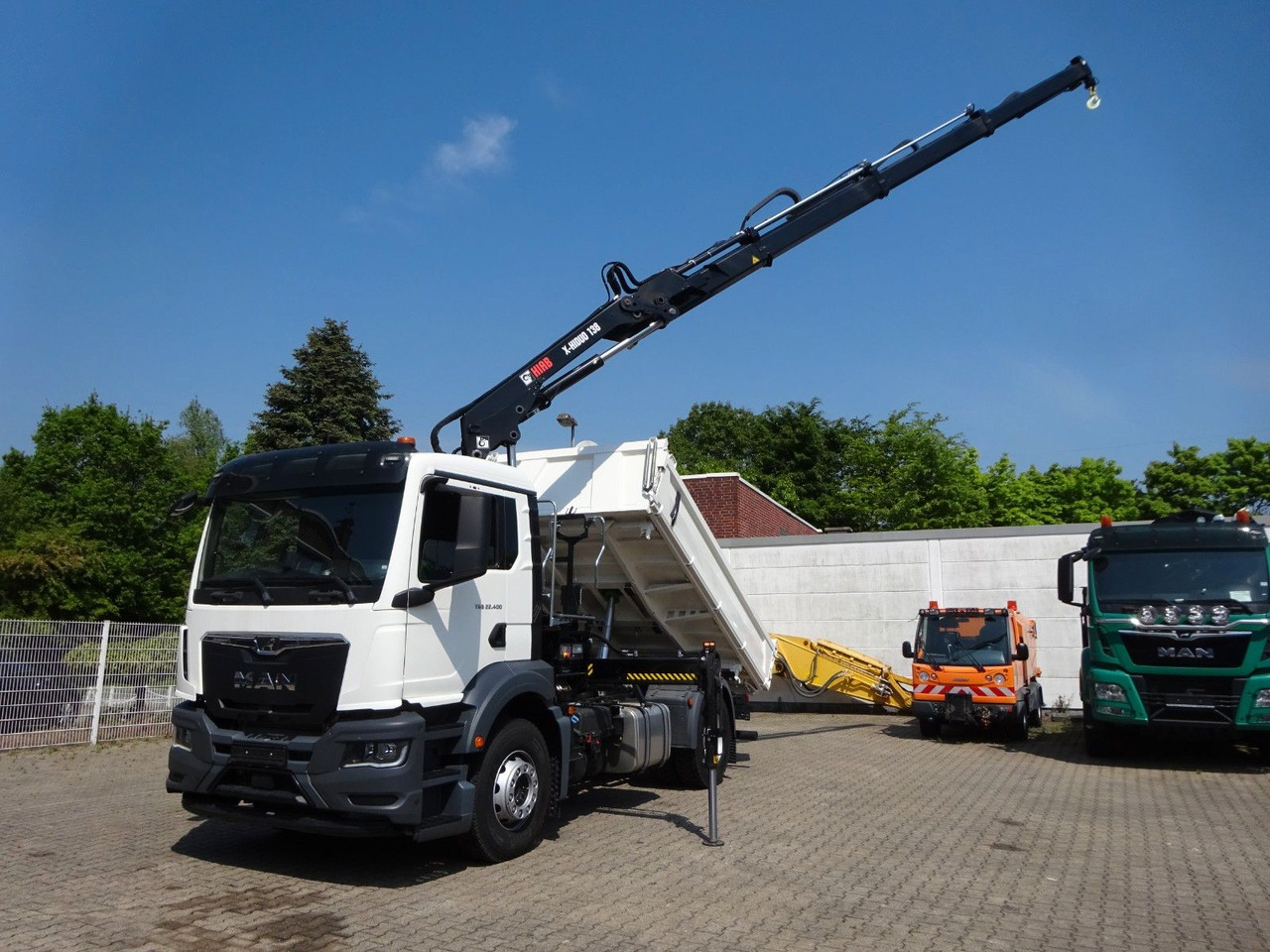 MAN 22.400 TGS + HIAB X-HIDUO 138 Kran - Camion benne, Camion grue: photos 1 MAN 22.400 TGS + HIAB X-HIDUO 138 Kran - Camion benne, Camion grue: photos 1