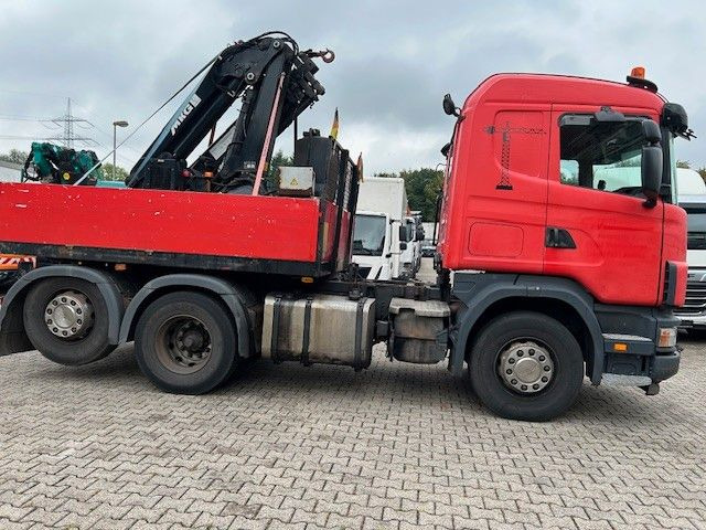 Scania 124 L 470 Pritsche + MKG HLK 201 HP 6x2 - Camion plateau, Camion grue: photos 4 Scania 124 L 470 Pritsche + MKG HLK 201 HP 6x2 - Camion plateau, Camion grue: photos 4