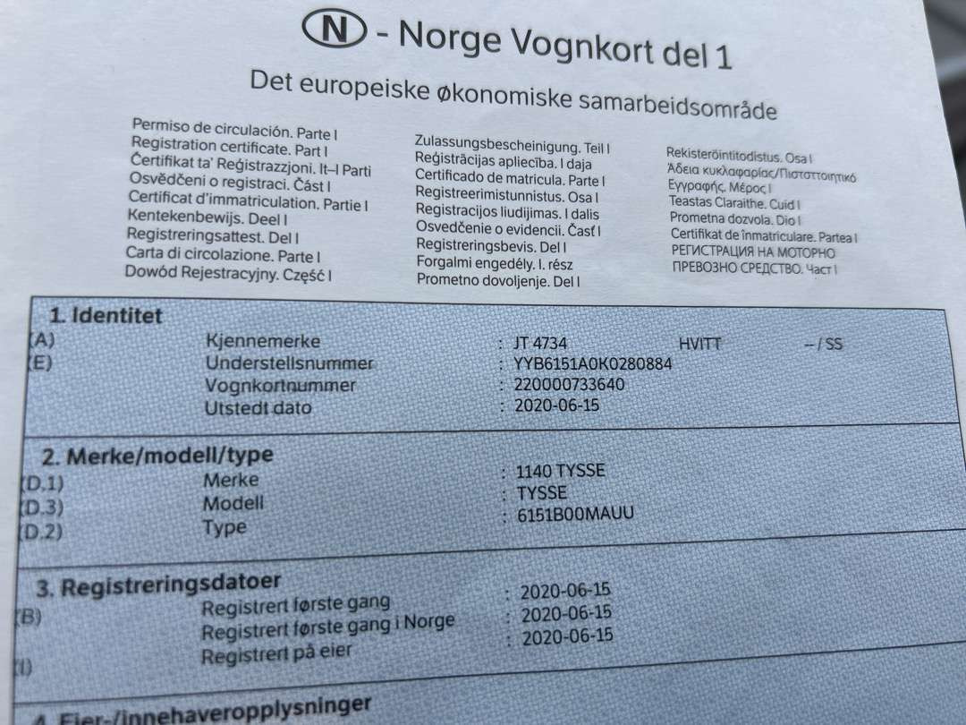 Autre matériel 2020 Tilhenger TYSSE TYSSE (som ny): photos 16