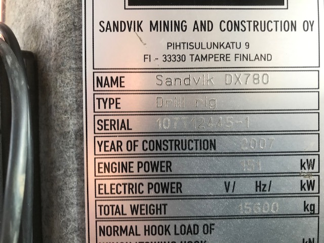 SANDVIK Ranger DX780 — crédit-bail SANDVIK Ranger DX780: photos 18