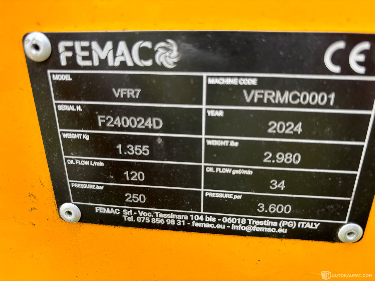 Puomimurskain FEMAC VF7. Vaihtoehto uudelle!, 2024, Sotkamo - Epareuse: photos 4 Puomimurskain FEMAC VF7. Vaihtoehto uudelle!, 2024, Sotkamo - Epareuse: photos 4