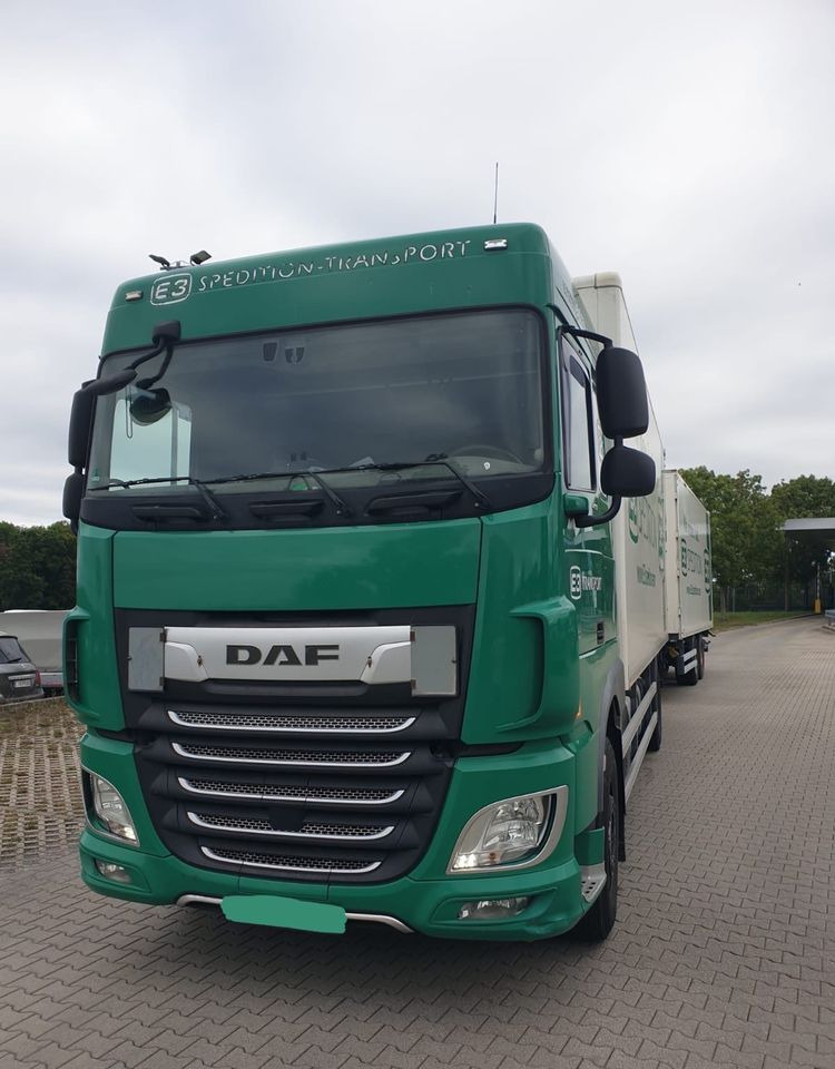 DAF XF ZESTAW TANDEM 2021 ORYGINALNY PRZEBIEG z Niemiec / PRZEJAZDOWY Z WINDĄ / - Camion fourgon: photos 1 DAF XF ZESTAW TANDEM 2021 ORYGINALNY PRZEBIEG z Niemiec / PRZEJAZDOWY Z WINDĄ / - Camion fourgon: photos 1