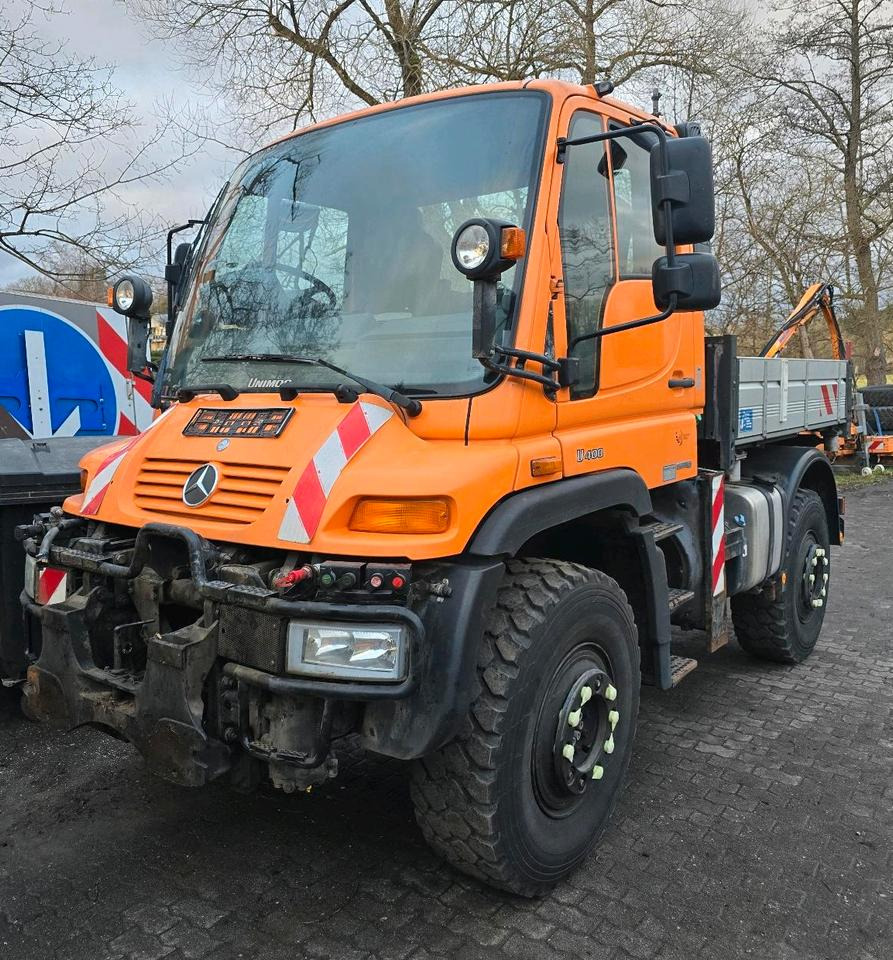 Unimog 405/12 U400 Bluetec 5 131000km Mercedes-Benz Variopilot Hydrostat U300 500 U 400 Wechsellenkung - Camion benne: photos 1 Unimog 405/12 U400 Bluetec 5 131000km Mercedes-Benz Variopilot Hydrostat U300 500 U 400 Wechsellenkung - Camion benne: photos 1