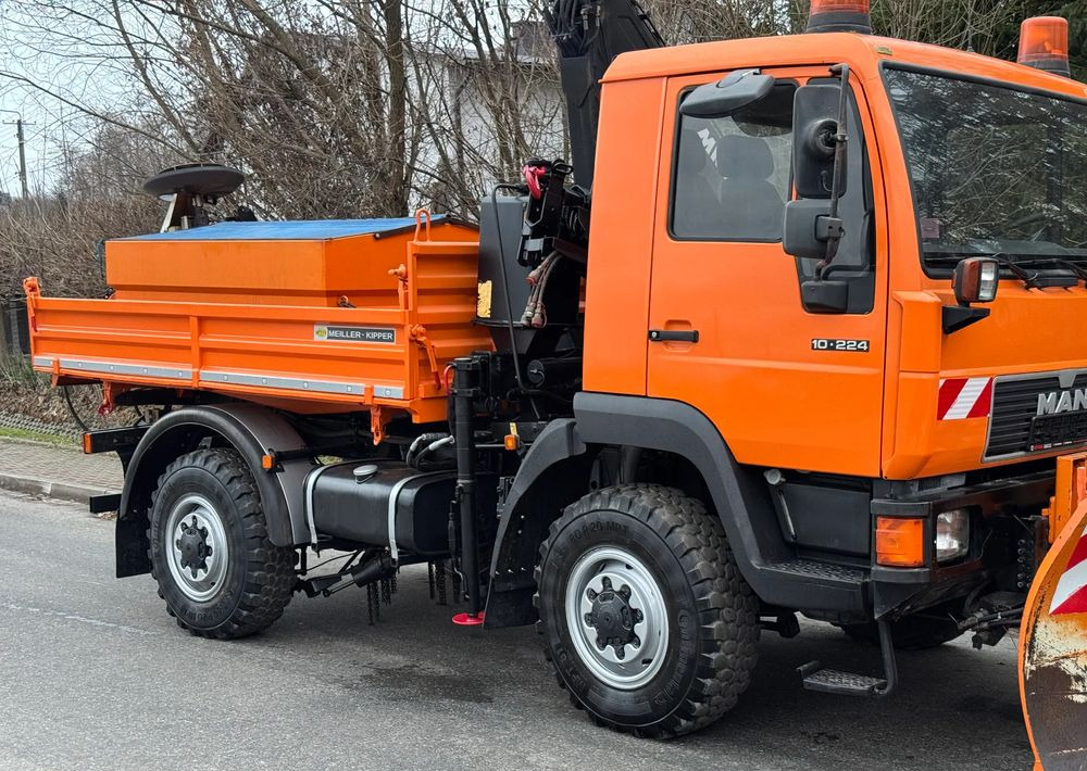 MAN * MAN LE 10.220 *Kiper Wywrotka * 4x4 * Pług Piaskarka * Zimowe Utrzymanie * Sprowadzony * HDS MKG * - Camion benne: photos 5 MAN * MAN LE 10.220 *Kiper Wywrotka * 4x4 * Pług Piaskarka * Zimowe Utrzymanie * Sprowadzony * HDS MKG * - Camion benne: photos 5