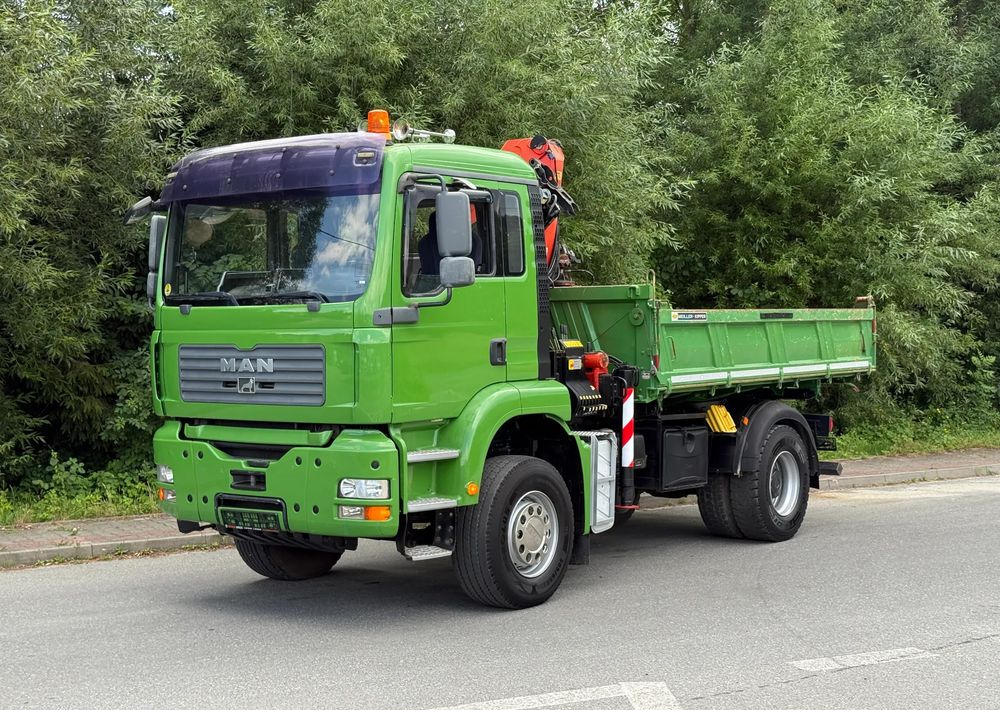 Camion benne MAN * MAN TGA 18-360 * Kiper Wywrotka * 4x2 * Kran Palfinger PK 9501 Sprowadzony: photos 12