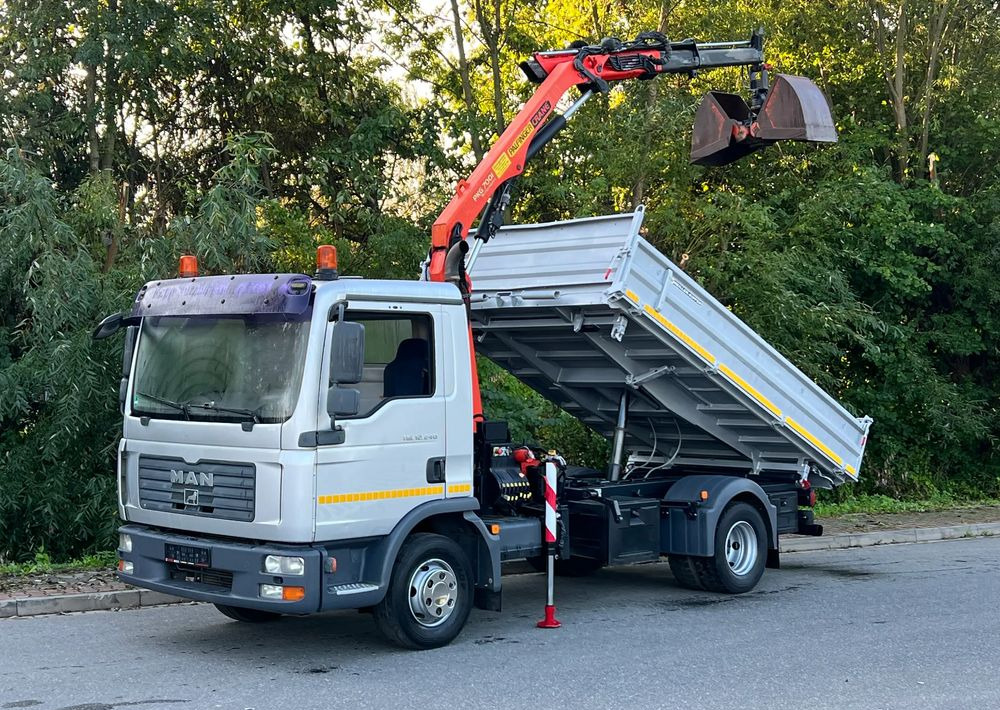 MAN MAN TGL 12-240 Kiper Wywrotka 4x2 Kran PALFINGER PK 12500 BARDZO DOBRY STAN — crédit-bail MAN MAN TGL 12-240 Kiper Wywrotka 4x2 Kran PALFINGER PK 12500 BARDZO DOBRY STAN: photos 9
