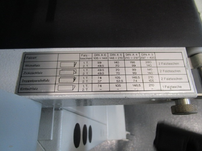 MB MULTIPLI 35 MIT GESTELL - Plieuse de bureau: photos 5 MB MULTIPLI 35 MIT GESTELL - Plieuse de bureau: photos 5