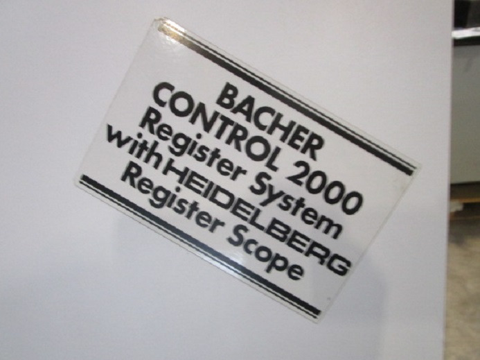 PLATTENSTANZE BACHER CONTROL 2000 - Machine d'impression: photos 4 PLATTENSTANZE BACHER CONTROL 2000 - Machine d'impression: photos 4