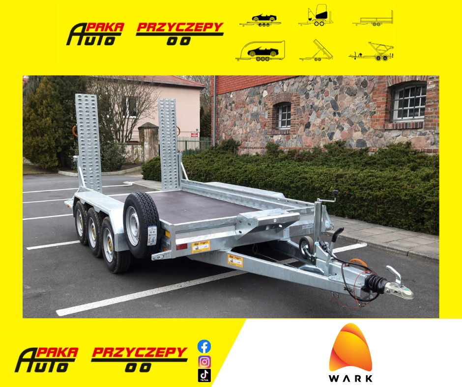 PRZYCZEPA LAWETA DO MINIKOPARKI KOPARKI Z NAJAZDAMI STALOWYMI - 3 OSIE / MINI EXCAVATOR TRANSPORTER TRAILER WITH STEEL RAMPS - 3 AXLES - Remorque porte engin: photos 1 PRZYCZEPA LAWETA DO MINIKOPARKI KOPARKI Z NAJAZDAMI STALOWYMI - 3 OSIE / MINI EXCAVATOR TRANSPORTER TRAILER WITH STEEL RAMPS - 3 AXLES - Remorque porte engin: photos 1