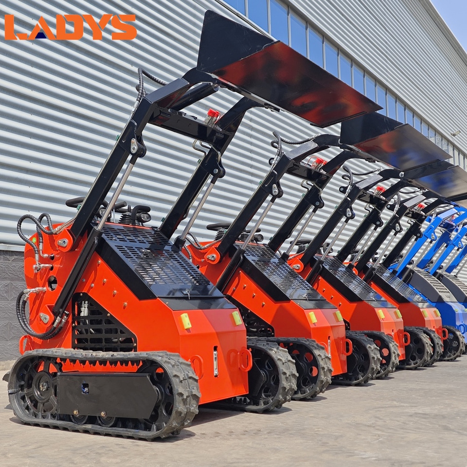 LADYS Free Shipping Mini Skid Steer Loader Compact Track Electric/Diesel Chinese Mini Skid Steer Loader For Sale With Mini Skid Steer Attachments 4 In 1 Bucket - Mini chargeuse: photos 1 LADYS Free Shipping Mini Skid Steer Loader Compact Track Electric/Diesel Chinese Mini Skid Steer Loader For Sale With Mini Skid Steer Attachments 4 In 1 Bucket - Mini chargeuse: photos 1