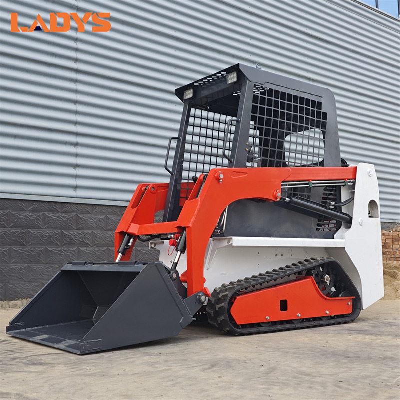 LADYS LA670 Mini Small Skid Steer Loader Compact Track Diesel Mini Skid Steer Loader For Sale With Small Mini Skid Steer Attachments 4 In 1 Bucket - Mini chargeuse: photos 1 LADYS LA670 Mini Small Skid Steer Loader Compact Track Diesel Mini Skid Steer Loader For Sale With Small Mini Skid Steer Attachments 4 In 1 Bucket - Mini chargeuse: photos 1