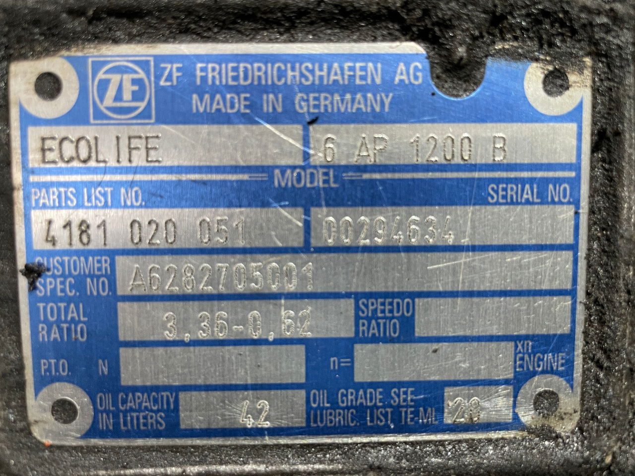 ZF Getriebe ZF 6 AP 1200 B Ecolife 4181020051 Citaro 6AP1200B - Boîte de vitesse et pièces pour Bus: photos 2 ZF Getriebe ZF 6 AP 1200 B Ecolife 4181020051 Citaro 6AP1200B - Boîte de vitesse et pièces pour Bus: photos 2