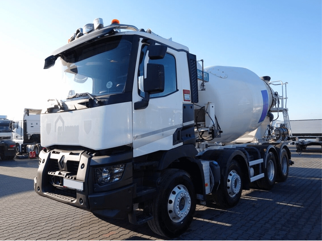 Renault C 430 8×4 Beton Mixer 9m3, TOP !!! - Camion malaxeur: photos 1 Renault C 430 8×4 Beton Mixer 9m3, TOP !!! - Camion malaxeur: photos 1