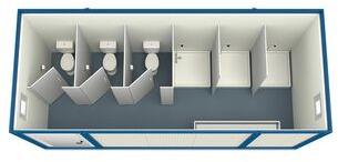 Sanitary container 6 meters - Conteneur comme habitat: photos 1 Sanitary container 6 meters - Conteneur comme habitat: photos 1