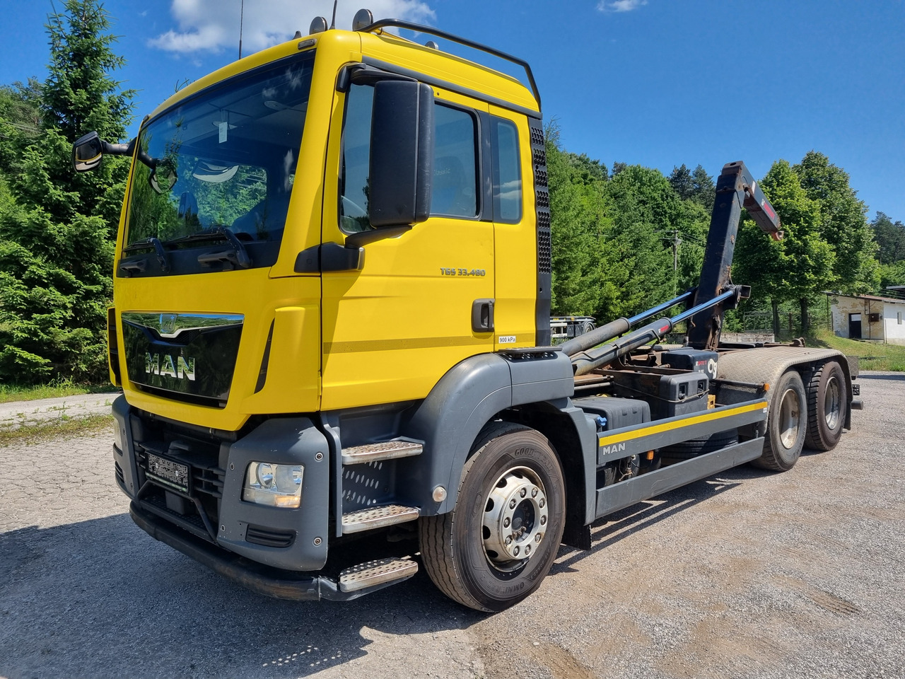 MAN TGS 33.480 6x4 ABROLLKIPPER HIAB Multilift 18 T - Camion ampliroll: photos 1 MAN TGS 33.480 6x4 ABROLLKIPPER HIAB Multilift 18 T - Camion ampliroll: photos 1