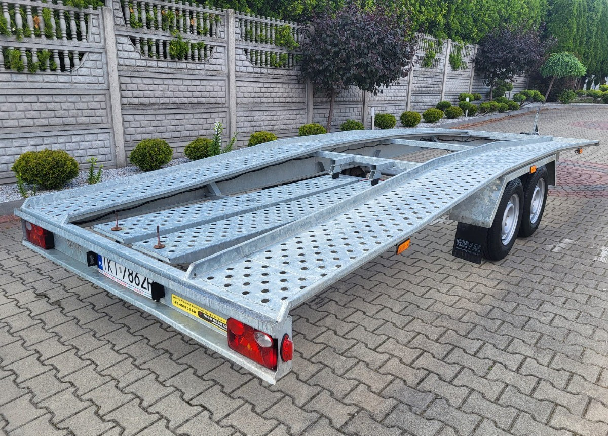 Remorque porte-voitures GEWE DMC 270kg długa 5m nowa nie używana Dmc Stan Idealny nowy: photos 11