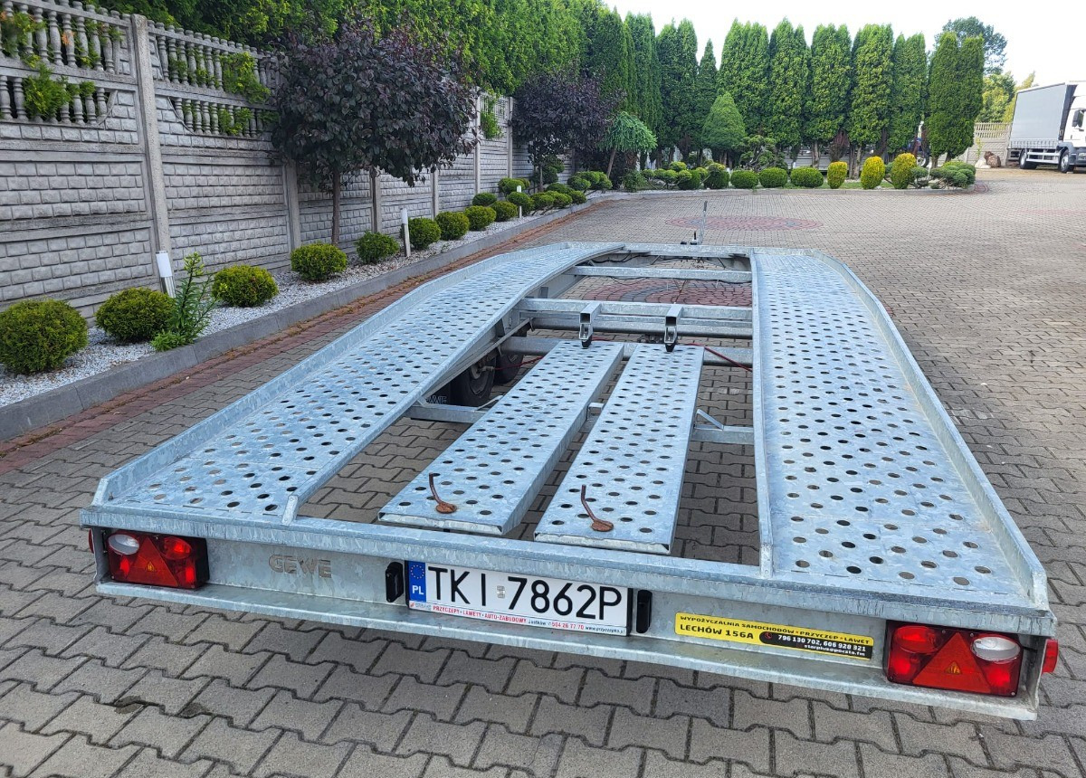 Remorque porte-voitures GEWE DMC 270kg długa 5m nowa nie używana Dmc Stan Idealny nowy: photos 13