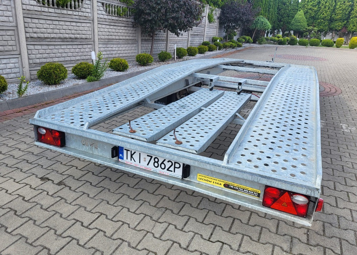 Remorque porte-voitures GEWE DMC 270kg długa 5m nowa nie używana Dmc Stan Idealny nowy: photos 7