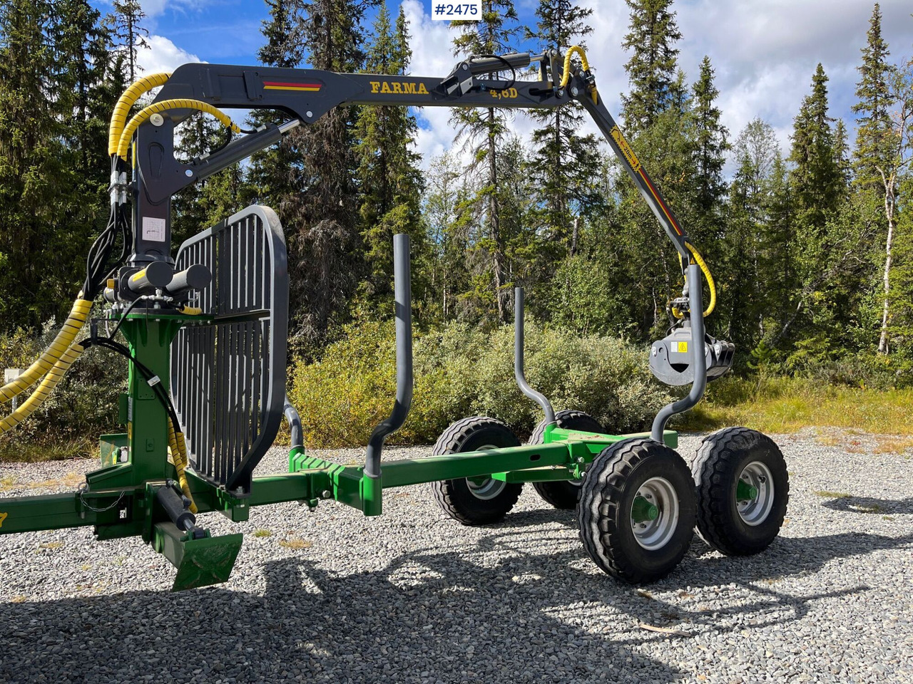 Farma Forestry Trailer T7 - CT4.6-7D, 7 tons – frame steering - Matériel forestier: photos 1 Farma Forestry Trailer T7 - CT4.6-7D, 7 tons – frame steering - Matériel forestier: photos 1