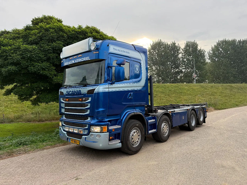 Scania R490 8X2 Manual EUR 6 Retarder TOP Truck - Camion porte-conteneur/ Caisse mobile: photos 1 Scania R490 8X2 Manual EUR 6 Retarder TOP Truck - Camion porte-conteneur/ Caisse mobile: photos 1