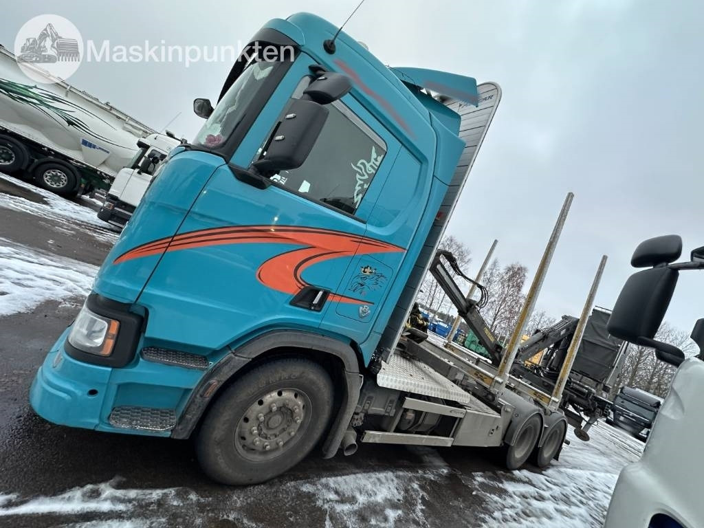 Scania R 580 timmerbil med kran  — crédit-bail Scania R 580 timmerbil med kran: photos 8