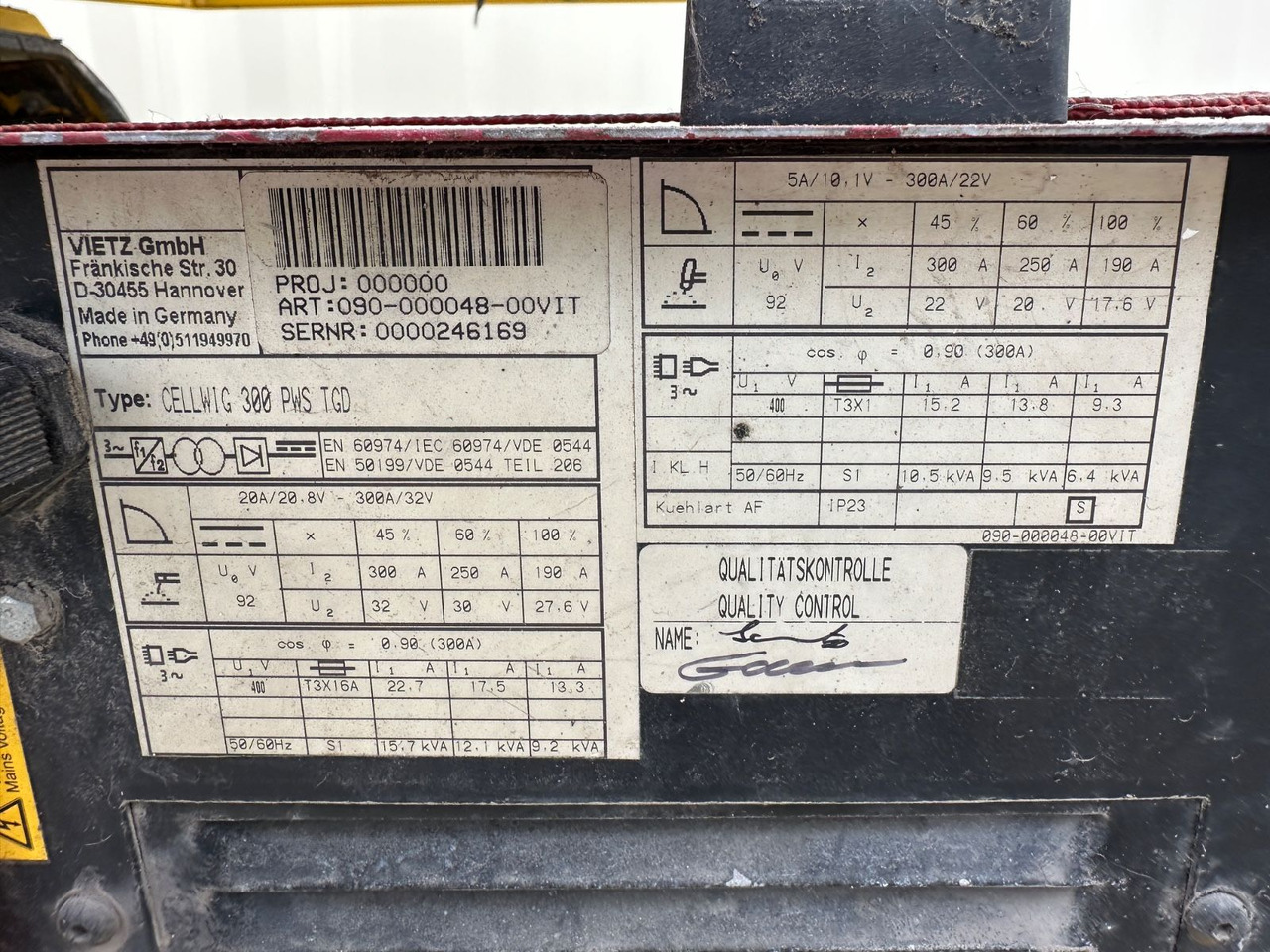 Groupe électrogène Vietz DGV 301i/S Schweißaggregat / Generator: photos 13