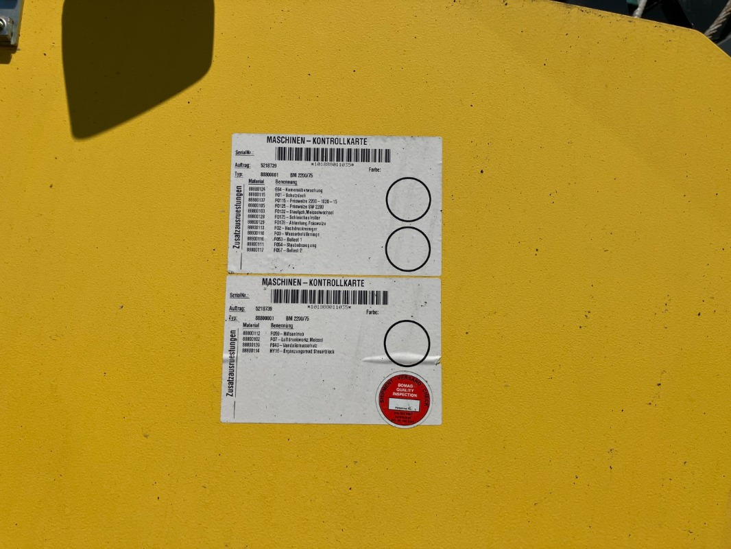 BOMAG DE BM 2200/75 Stage IV/Tier 4f - Travaux routiers: photos 3 BOMAG DE BM 2200/75 Stage IV/Tier 4f - Travaux routiers: photos 3