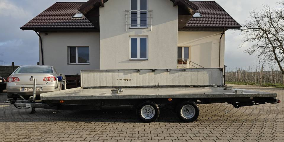 Laweta 750 kg DMC 2700 kg 460x250 cm poszerzana do 310 cm wciągarka - Remorque porte-voitures: photos 1 Laweta 750 kg DMC 2700 kg 460x250 cm poszerzana do 310 cm wciągarka - Remorque porte-voitures: photos 1