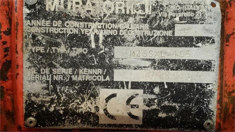 Muratori MZ6SXL 105 - Véhicule de voirie/ Spécial: photos 5 Muratori MZ6SXL 105 - Véhicule de voirie/ Spécial: photos 5