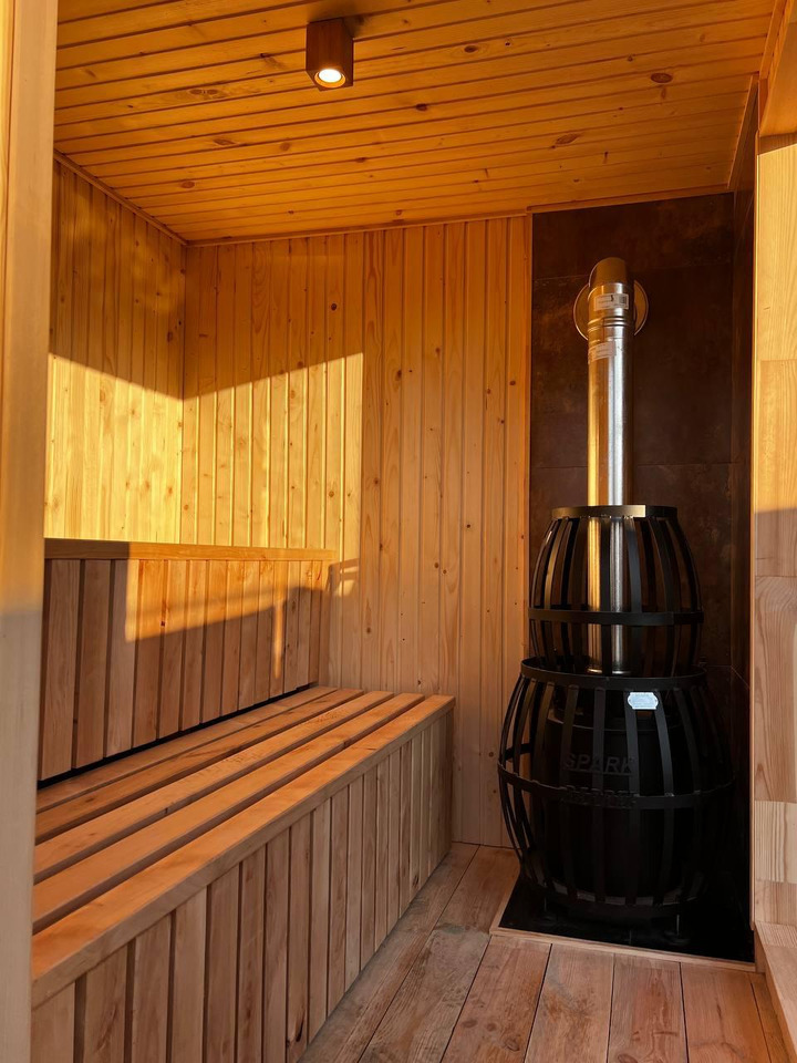IDEX Sauna 200x220x200 cm – Compact Outdoor or Indoor Sauna Cabin Mobile Sauna - Carrosserie interchangeable/ Conteneur: photos 3 IDEX Sauna 200x220x200 cm – Compact Outdoor or Indoor Sauna Cabin Mobile Sauna - Carrosserie interchangeable/ Conteneur: photos 3