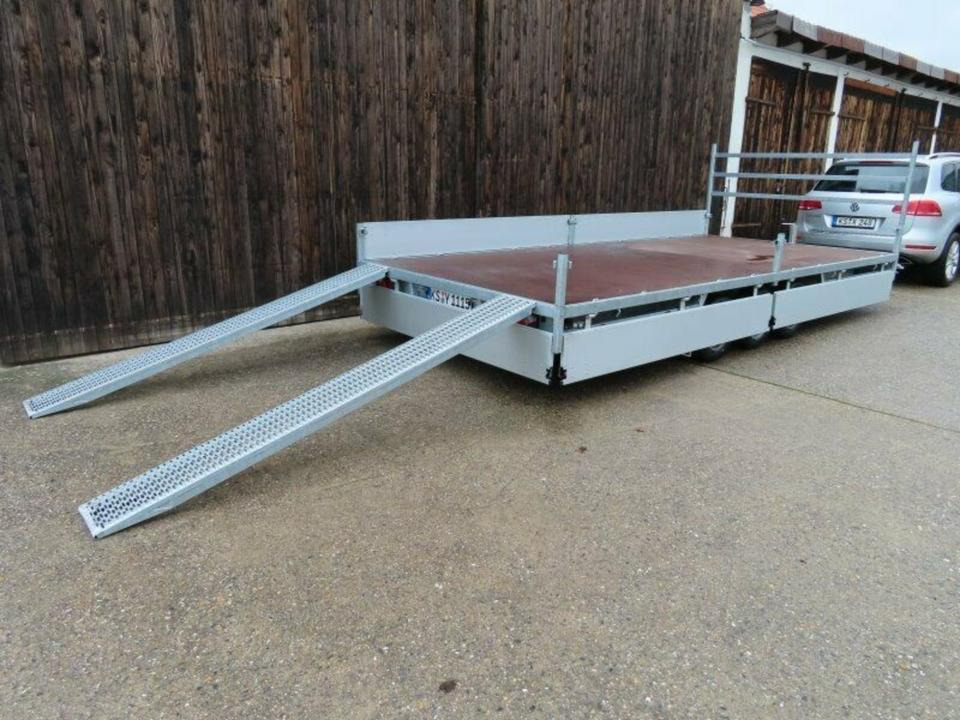 Hulco - PKW Anhänger Tridem, 3,5 to Leihanhänger Mietfahrzeug 5m - Remorque voiture: photos 1 Hulco - PKW Anhänger Tridem, 3,5 to Leihanhänger Mietfahrzeug 5m - Remorque voiture: photos 1